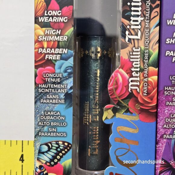 Ioni Metallic Eyeshadow Teal & Purple New In Box Plus GID Green Eyeshadow - Picture 2 of 5